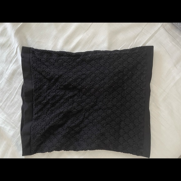 Free People Honey Black Textured Tube Top Black - Picture 4 of 6